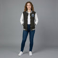 Monochrome Classic Women’s Varsity Letterman Jacket