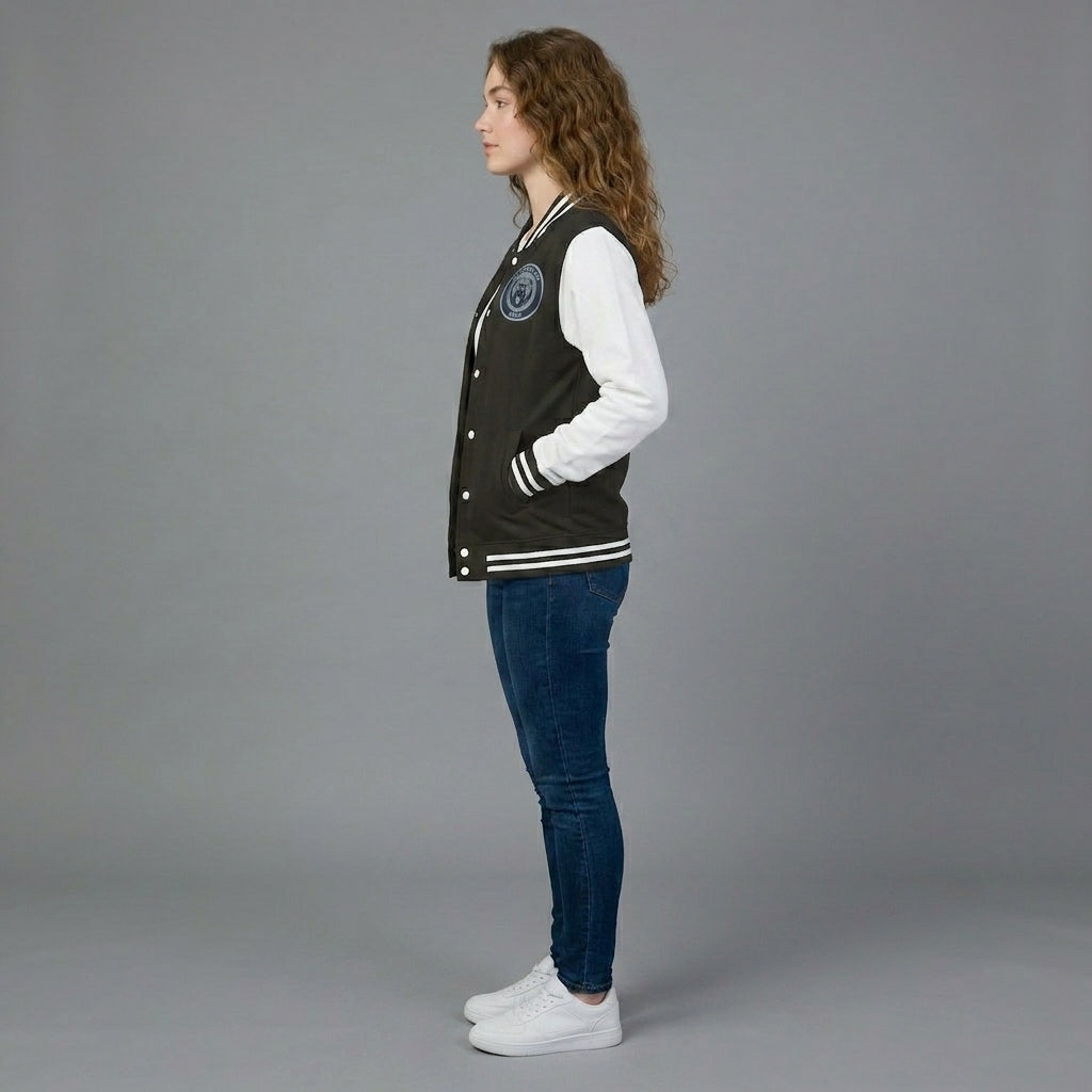 Monochrome Classic Women’s Varsity Letterman Jacket
