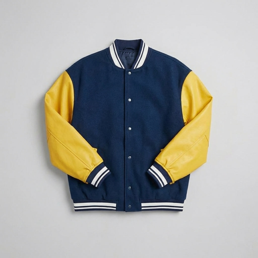 Navy Gold Legacy Women’s Varsity Jacket