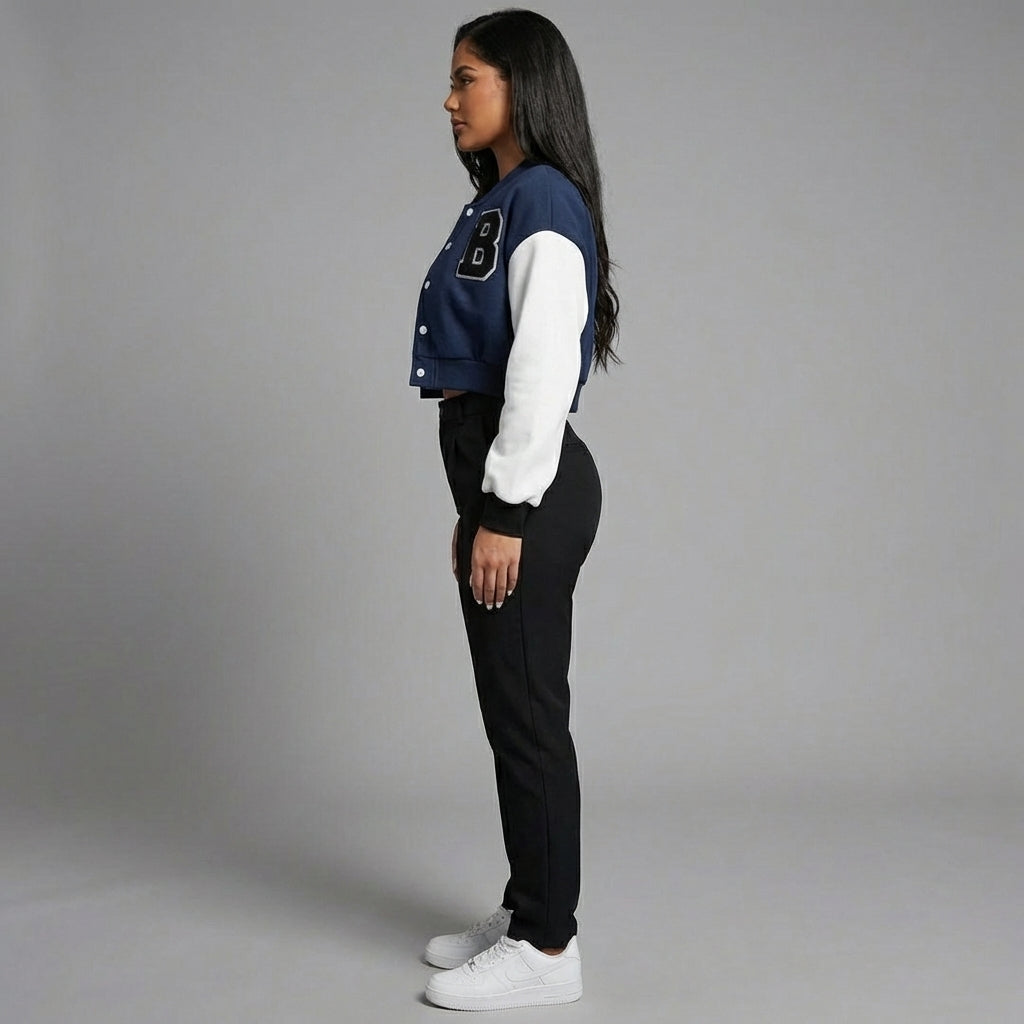 Navy Street Fusion Women’s Varsity Jacket