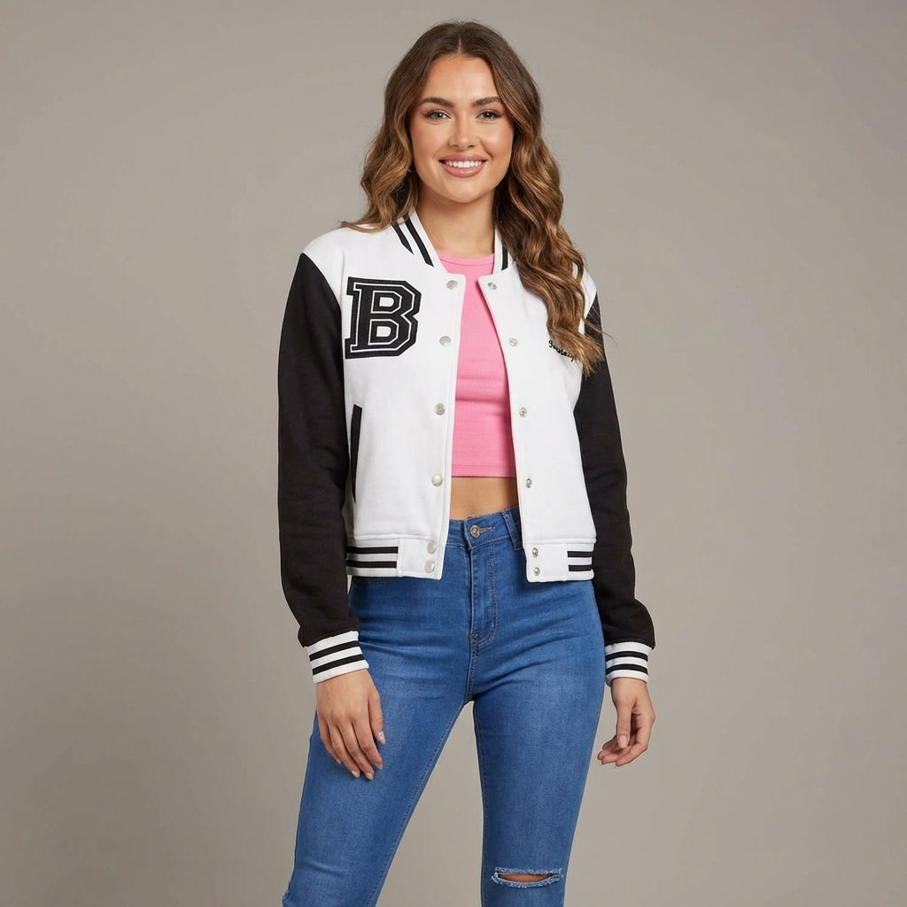 Noir & Blank Women’s Varsity Jacket