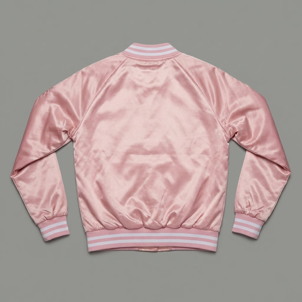 Peachy Pink Urban Varsity Jacket