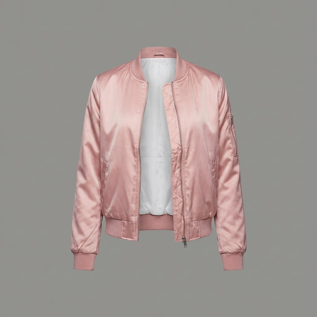 Peachy Pink Urban Varsity Jacket
