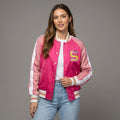Pink Flame Street Varsity Jacket