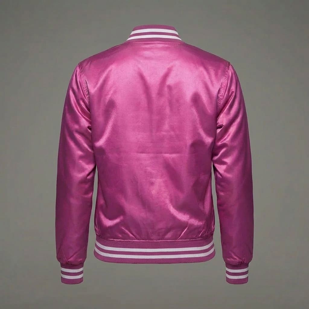 Pink Lagoon Women’s Pink Varsity Jacket