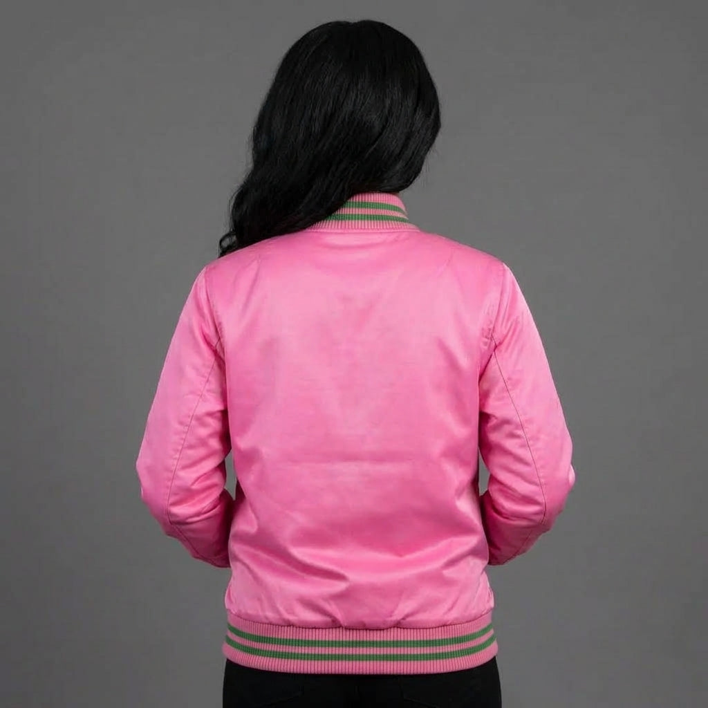 Pink Storm Women’s Varsity Bomber Jacket