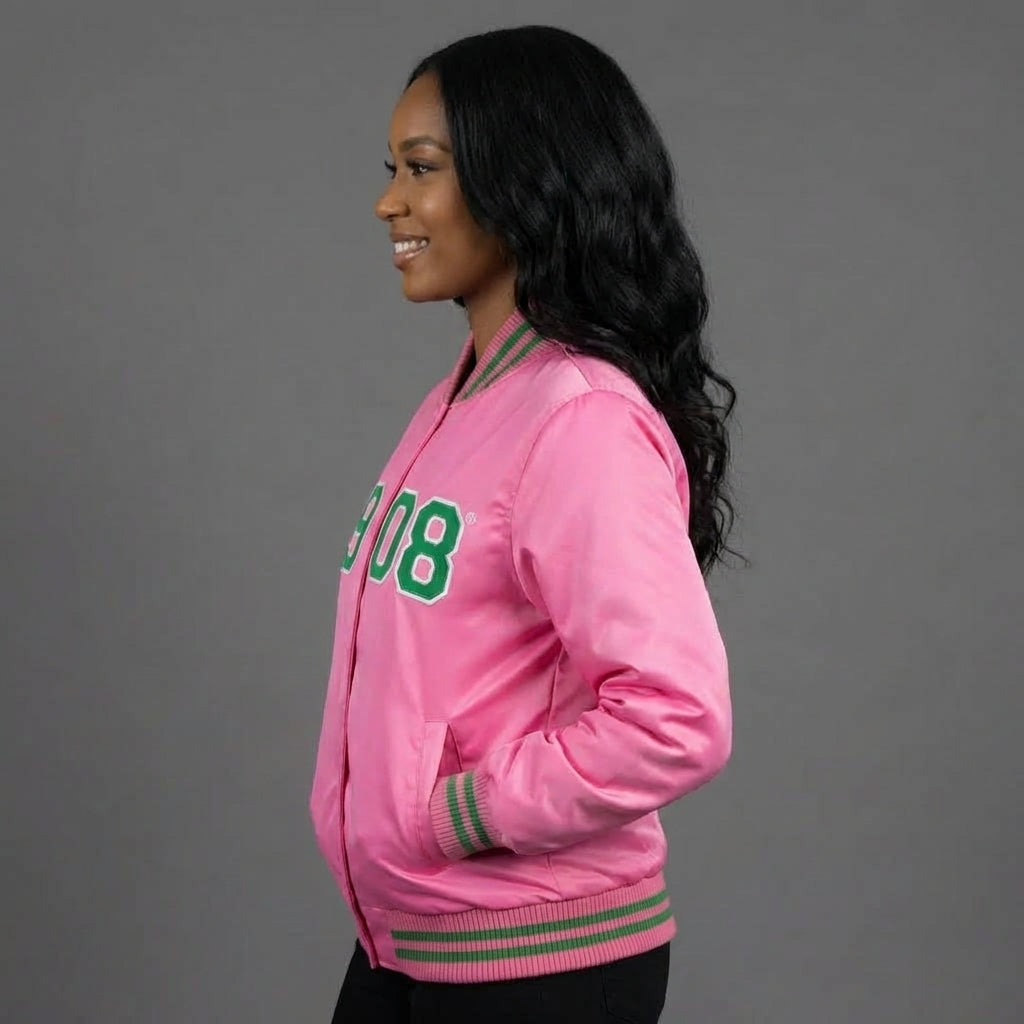 Pink Storm Women’s Varsity Bomber Jacket