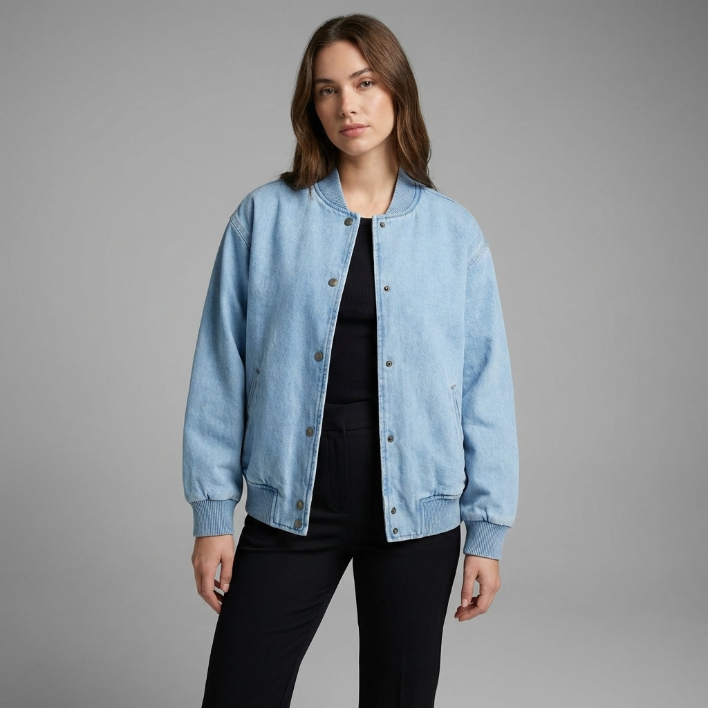 Polar Sky Arctic Glow Women’s Varsity Jacket