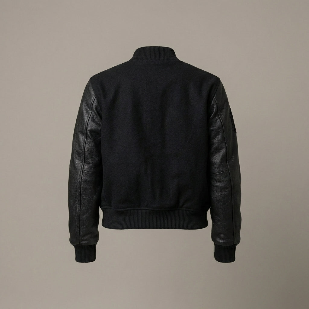Black Fusion Women’s Classic Varsity Jacket