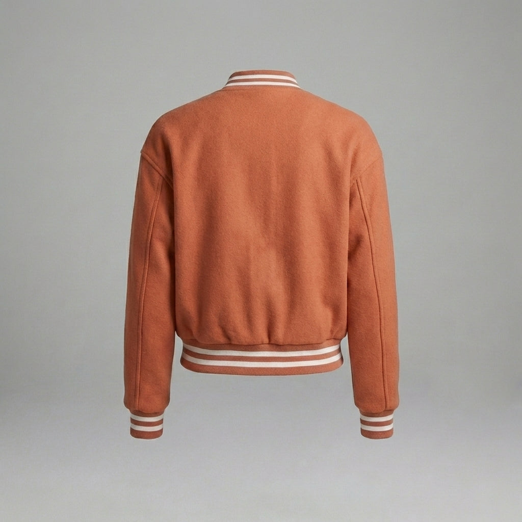 Orange Fusion Women’s Varsity Jacket