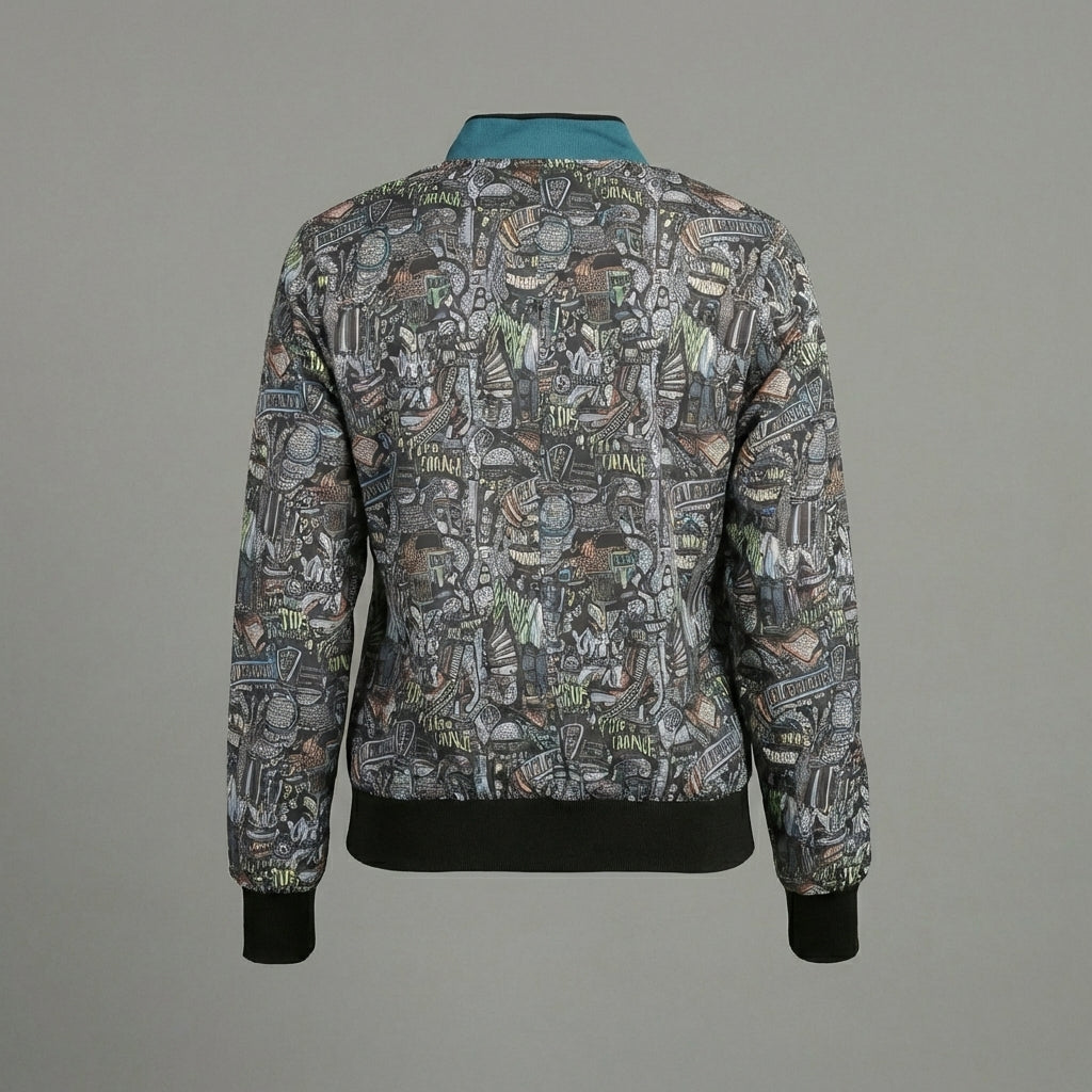 Aura Print Women’s Varsity Jacket