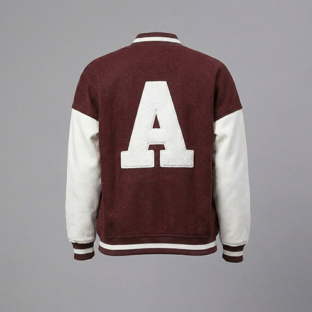Maroon & White Women’s Winter Varsity Jacket