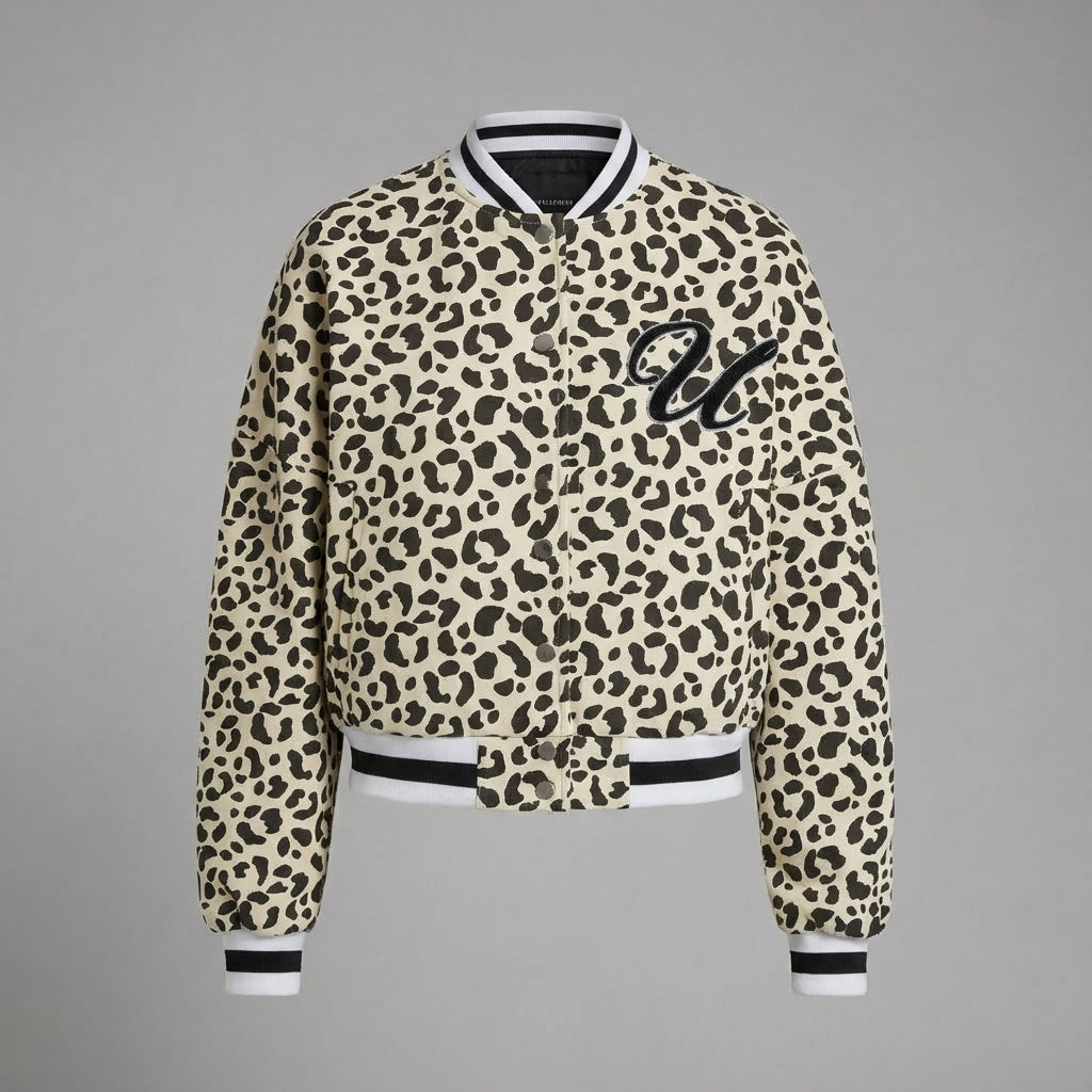 Printed Women’s Street Style Varsity Jacket