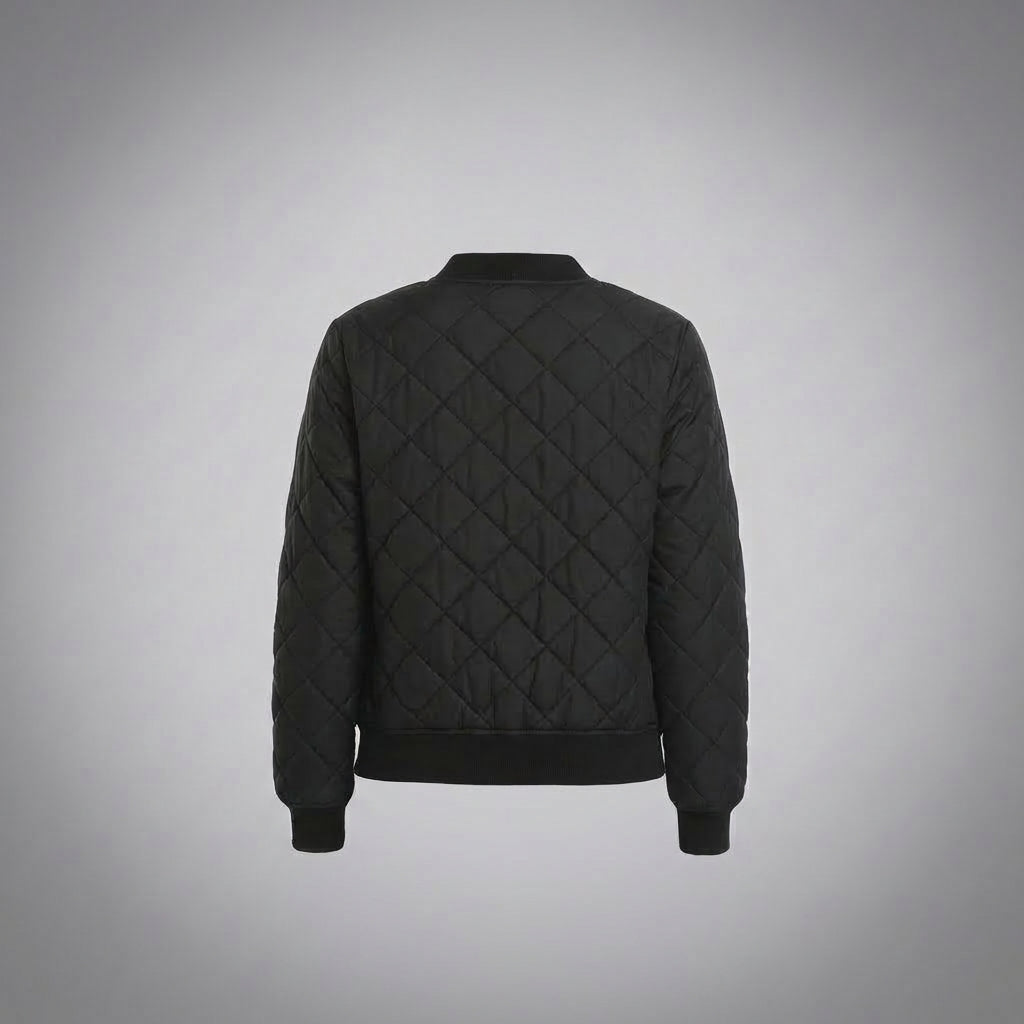 Midnight Black Women’s Varsity Jacket