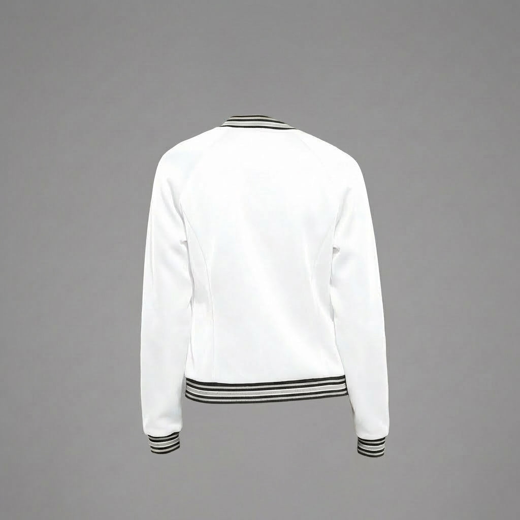 Pure White Women’s Varsity Jacket