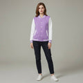 Purple & White Classic Varsity Jacket for Women