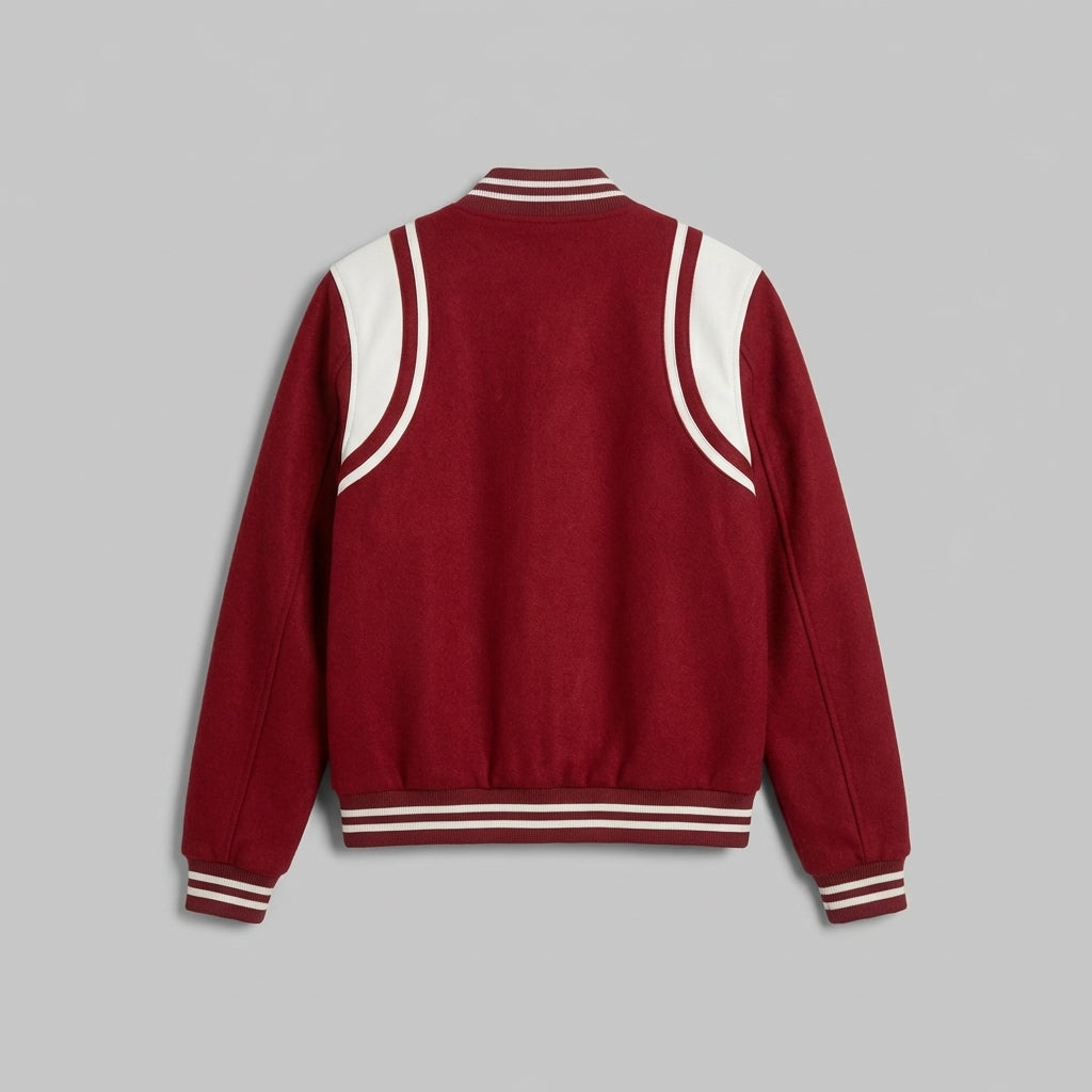 Scarlet Vibe Women’s Varsity Jacket