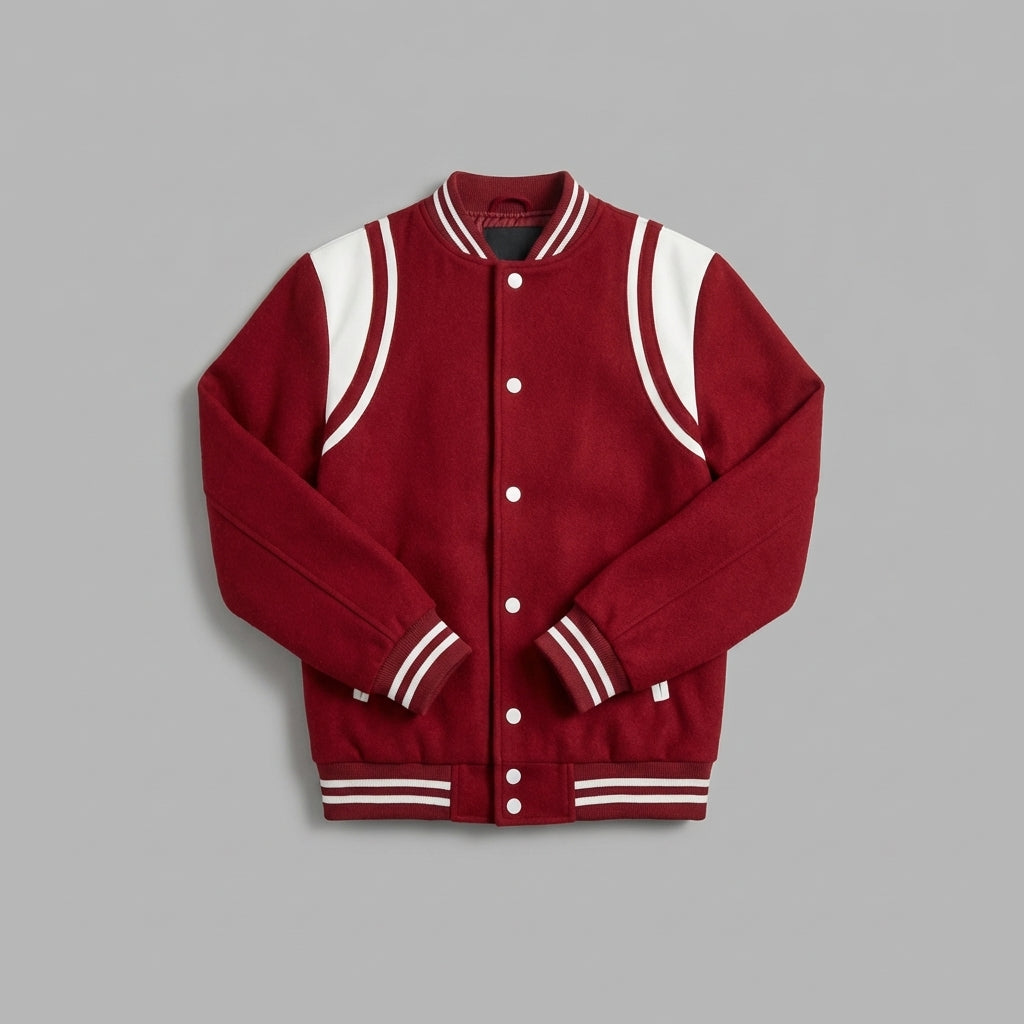 Scarlet Vibe Women’s Varsity Jacket