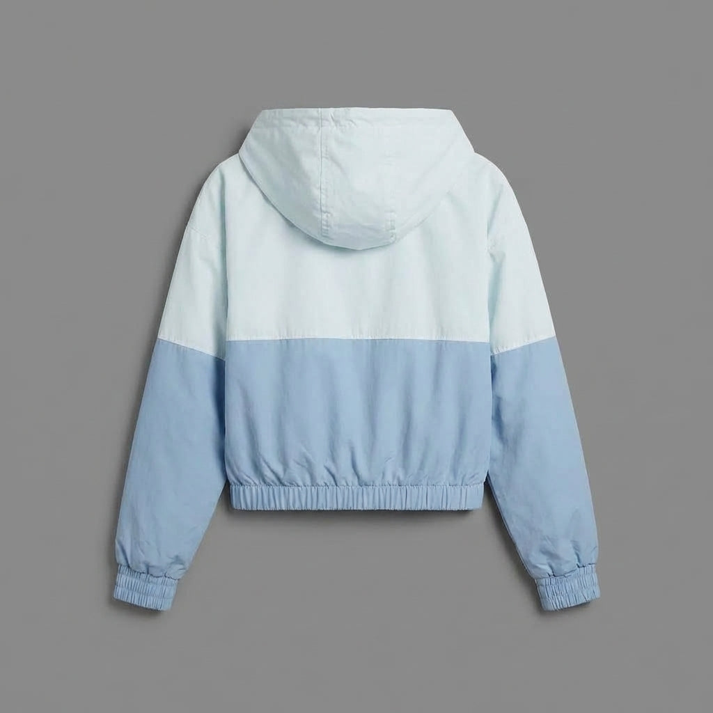 Sky Blue & White Women’s Varsity Jacket