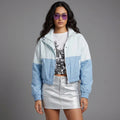 Sky Blue & White Women’s Varsity Jacket
