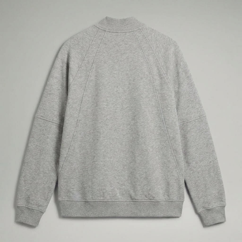 Sleek Grey Women’s Varsity Jacket