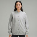Sleek Grey Women’s Varsity Jacket