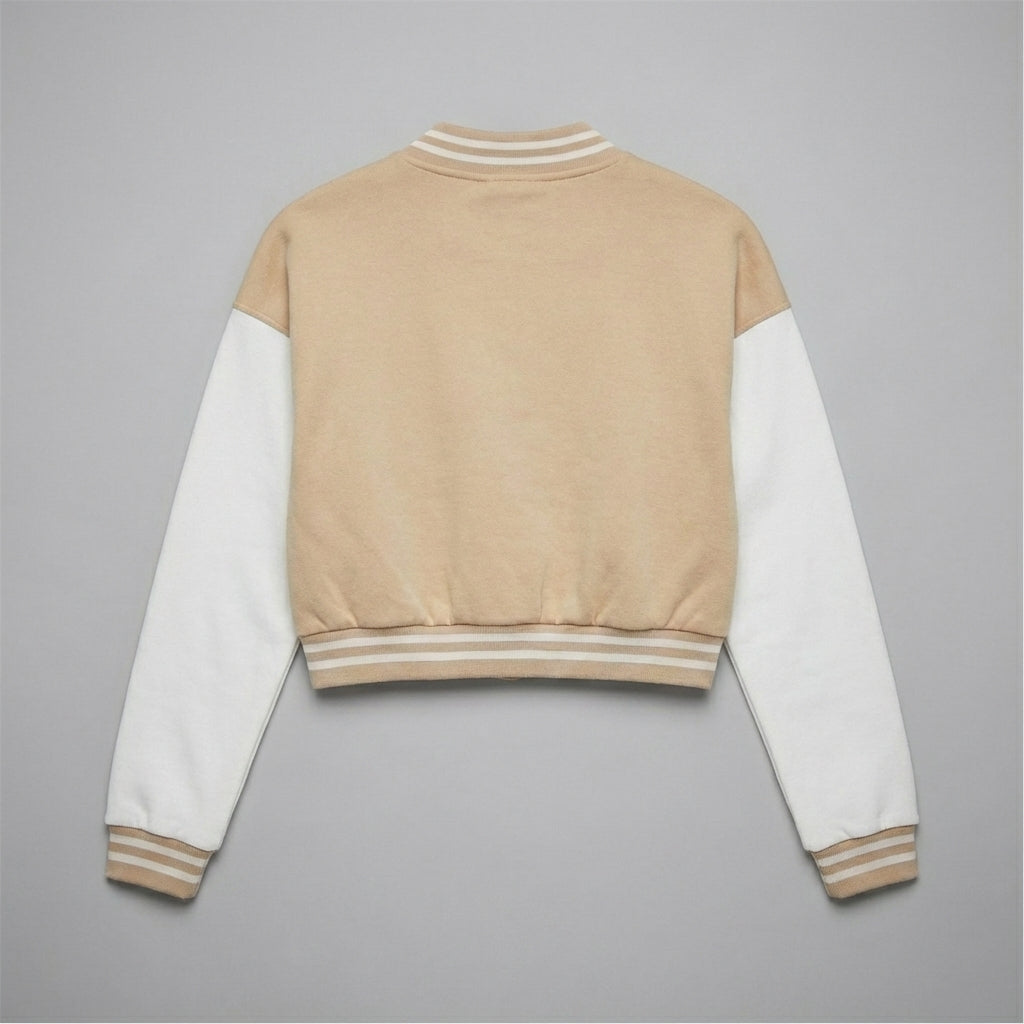 Soft Taupe Classic Women’s Varsity Jacket