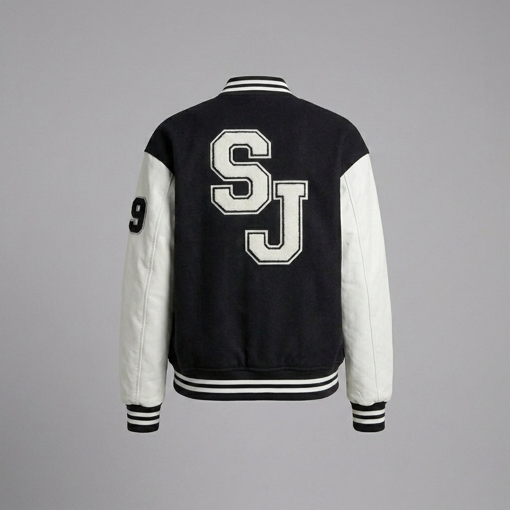 Urban Monochrome Women’s Varsity Jacket