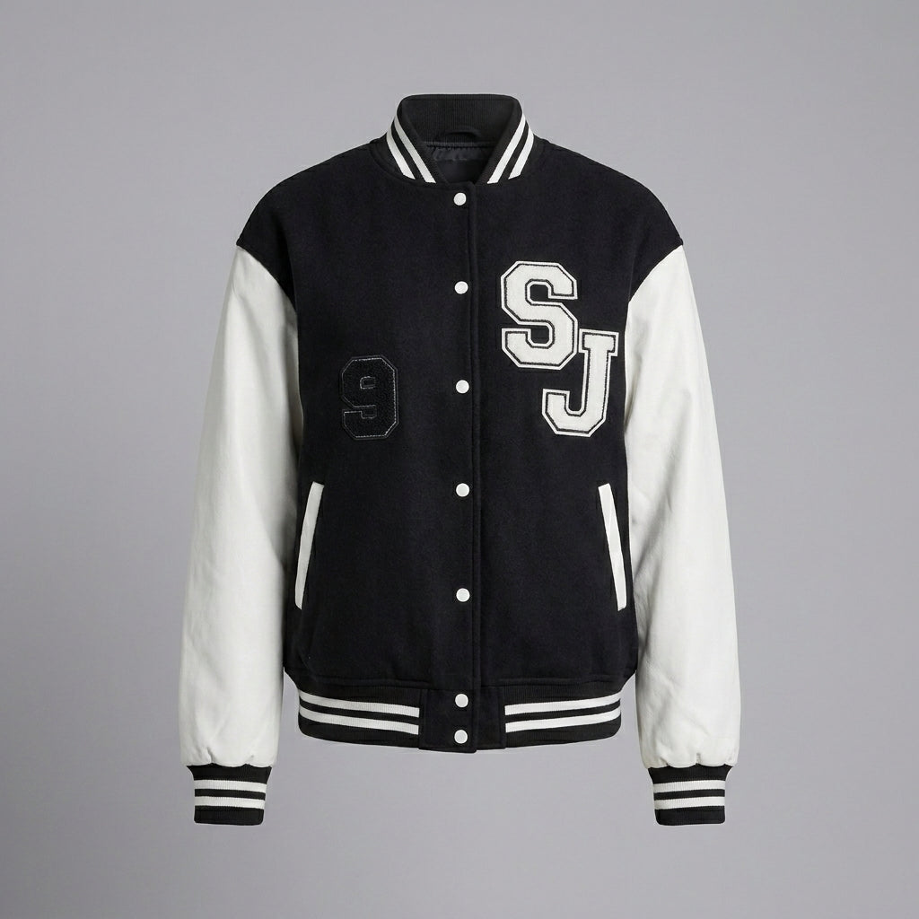 Urban Monochrome Women’s Varsity Jacket