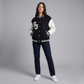 Urban Monochrome Women’s Varsity Jacket