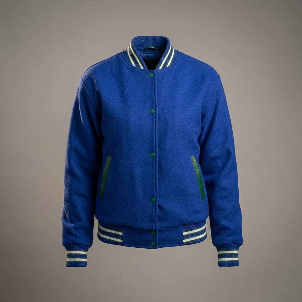 Varsity Vibe Women’s Blue Varsity Jacket