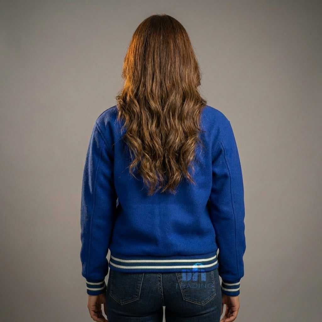 Varsity Vibe Women’s Blue Varsity Jacket