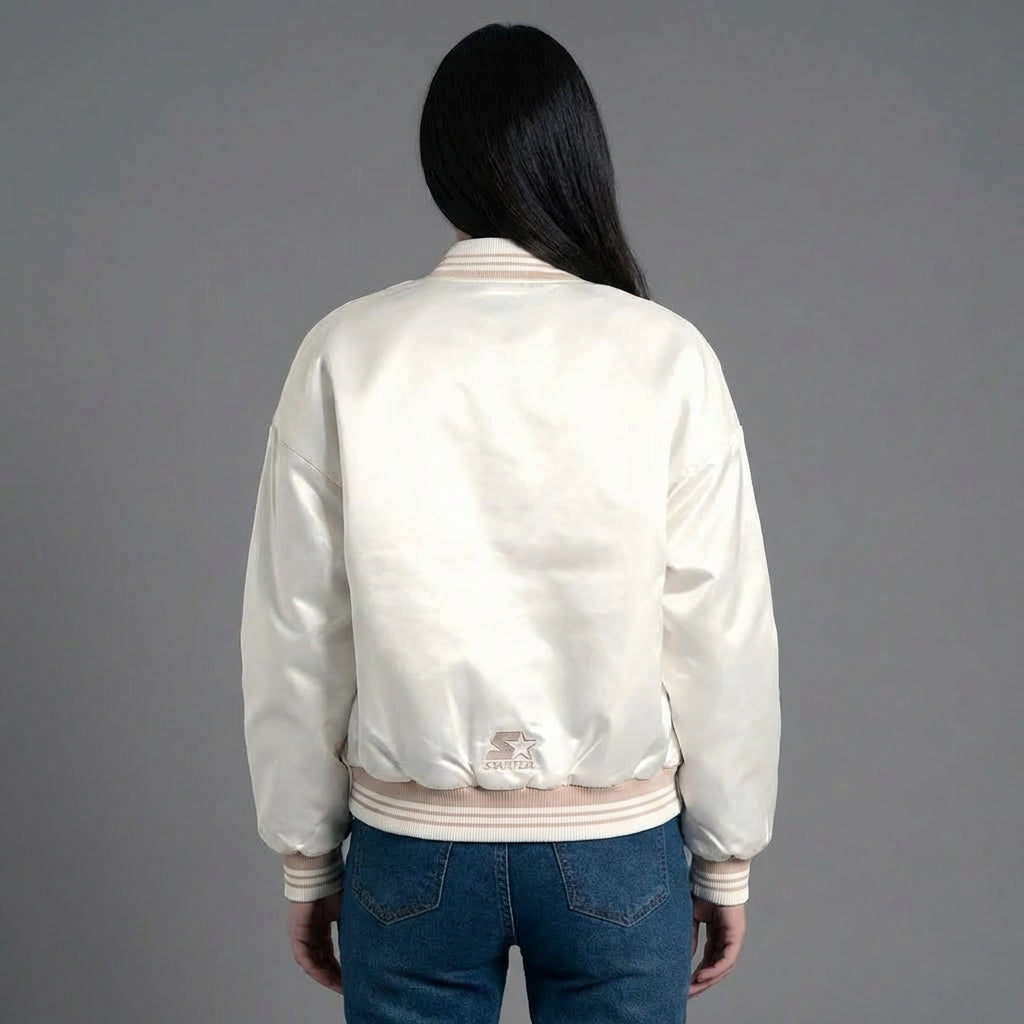 White Chic Women’s Varsity Jacket