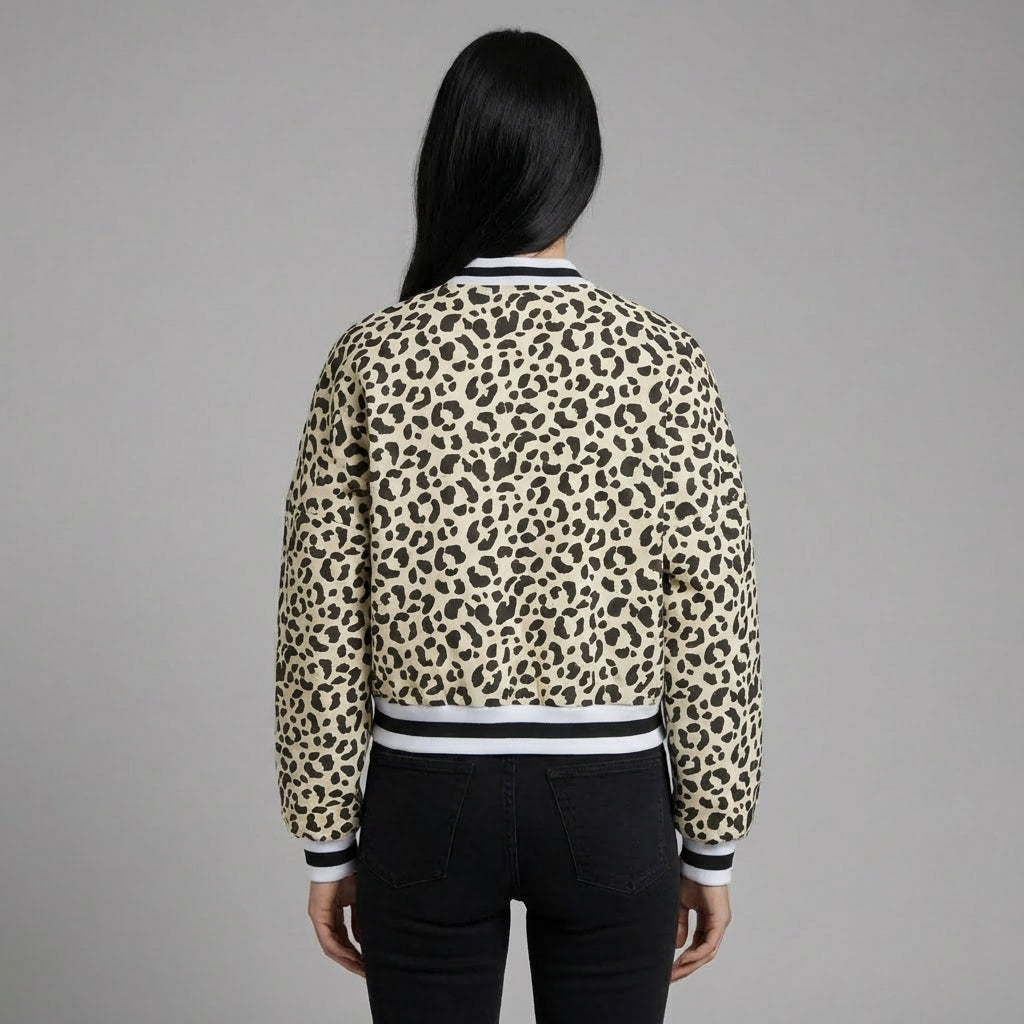 Printed Women’s Street Style Varsity Jacket
