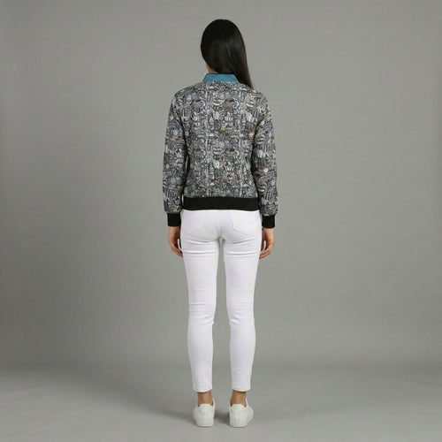 Aura Print Women’s Varsity Jacket