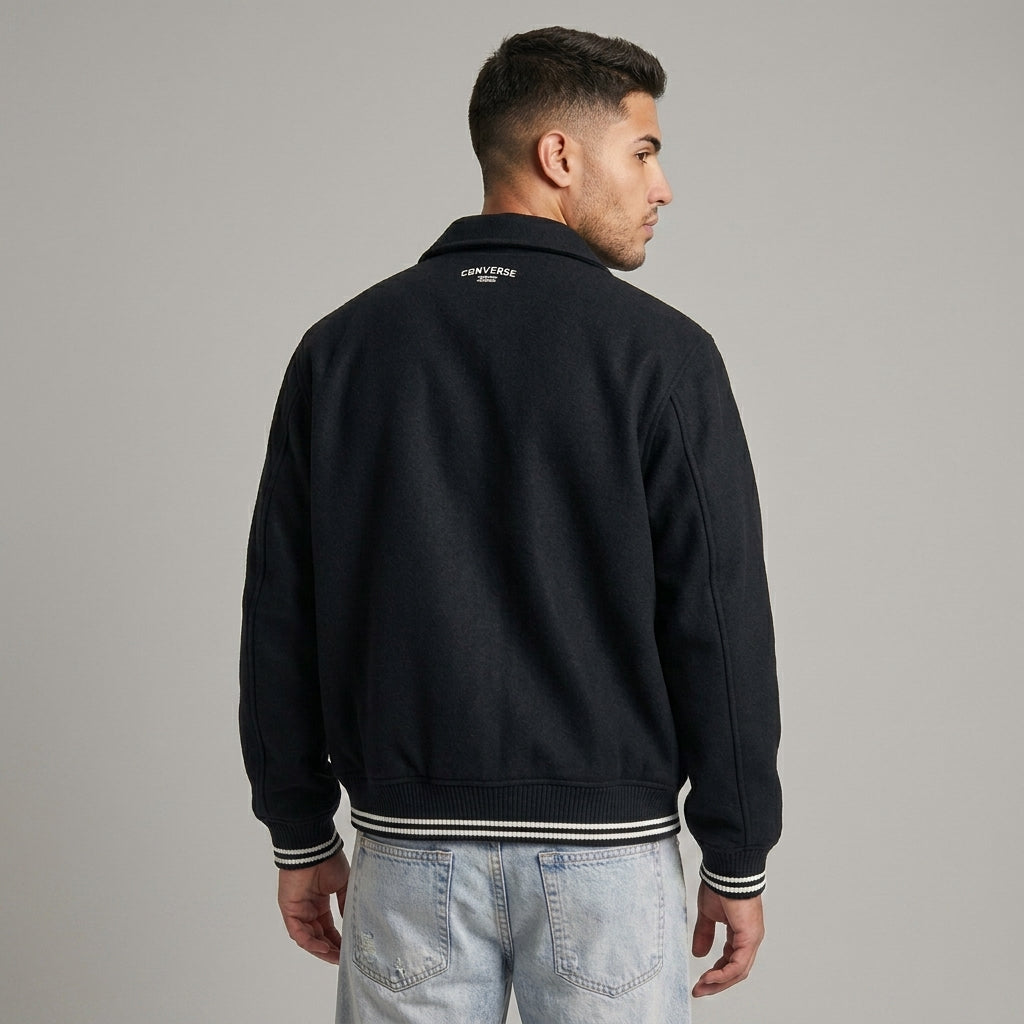 Men’s Retro Varsity Jacket – Classic Letterman Bomber Style