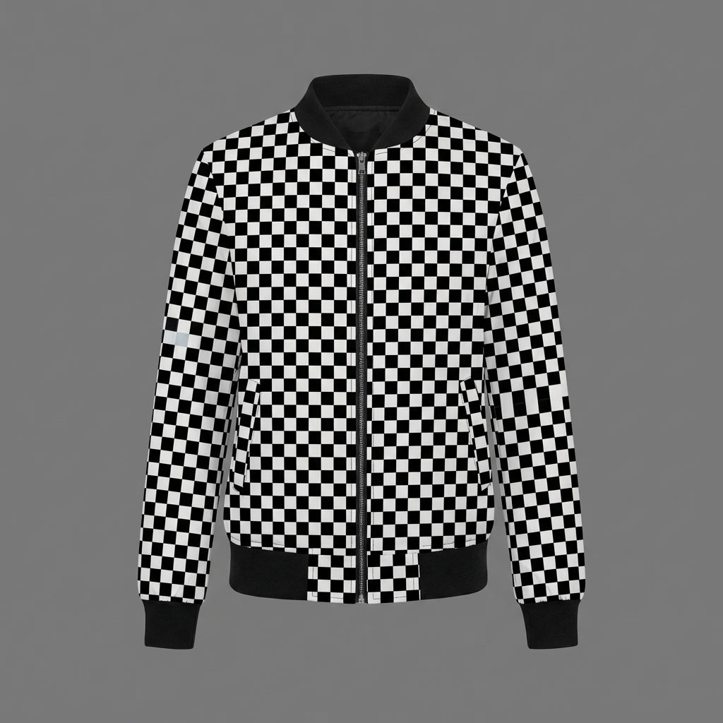 Plaid Chic Women’s Varsity Jacket