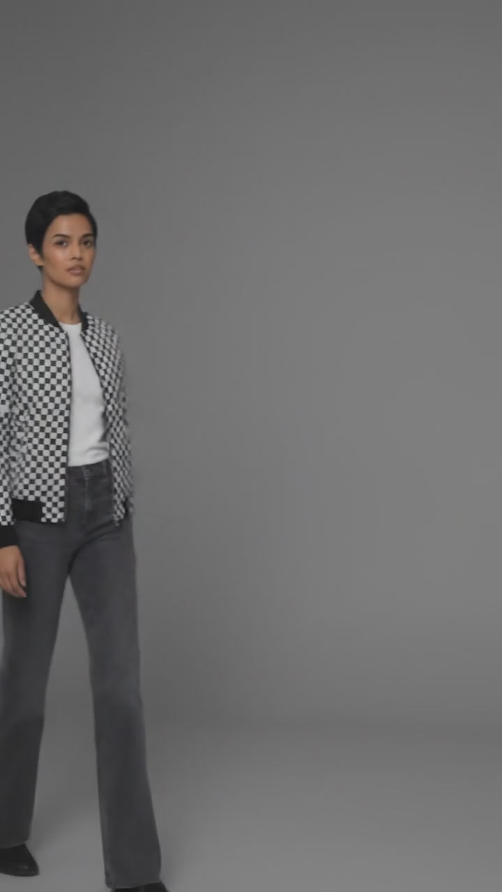 Plaid Chic Women’s Varsity Jacket