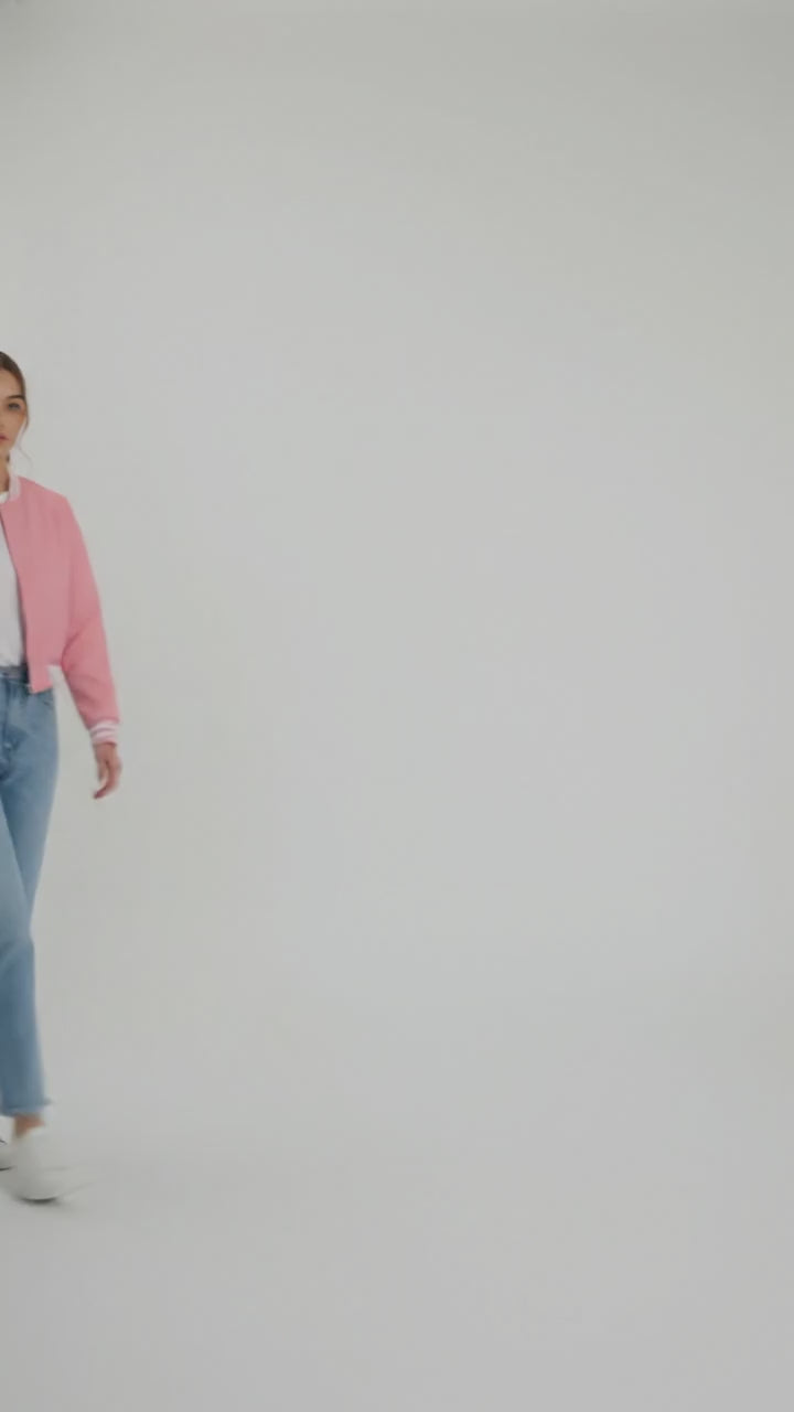 Blush Royale Classic Women’s Varsity Jacket