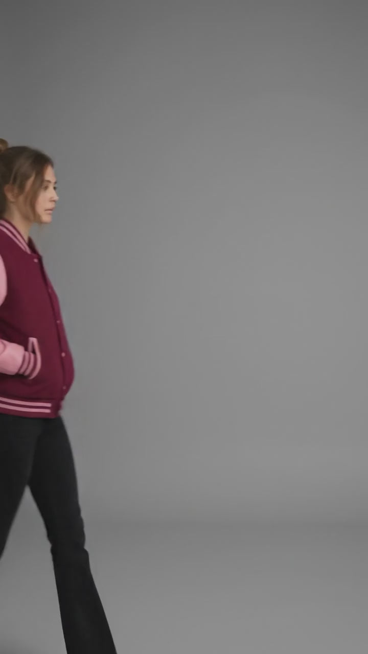 Barbie Glow Pink Women’s Varsity Jacket