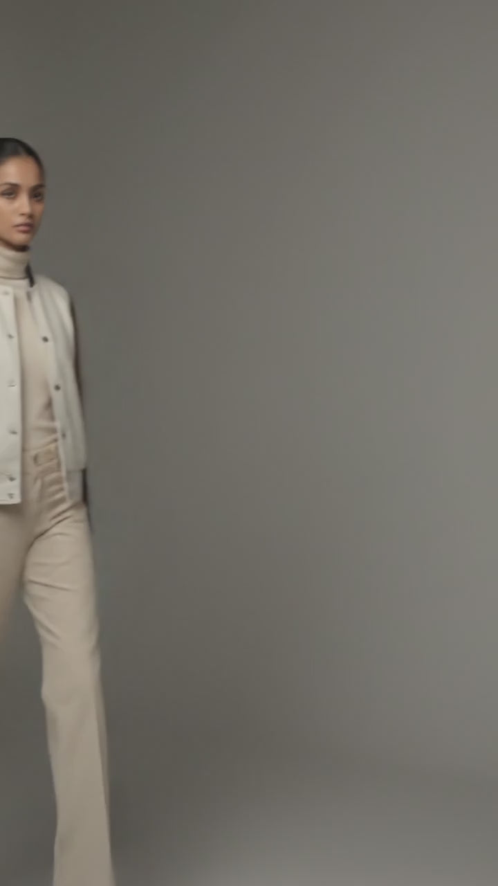 White & Brown Women’s Varsity Jacket