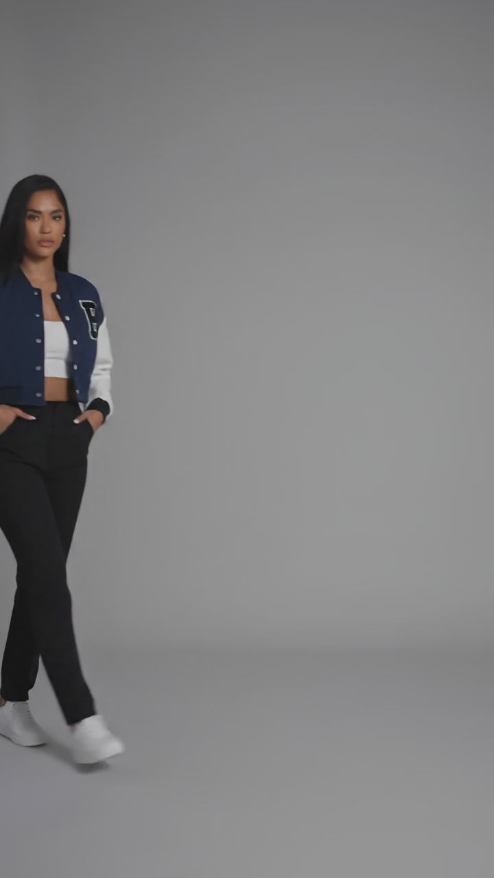 Navy Street Fusion Women’s Varsity Jacket