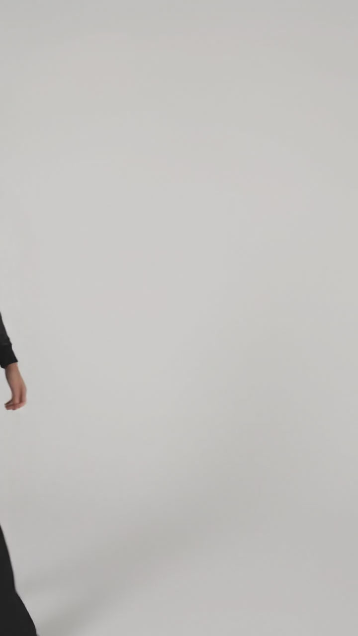 All-Black Women’s Premium Leather Varsity Jacket