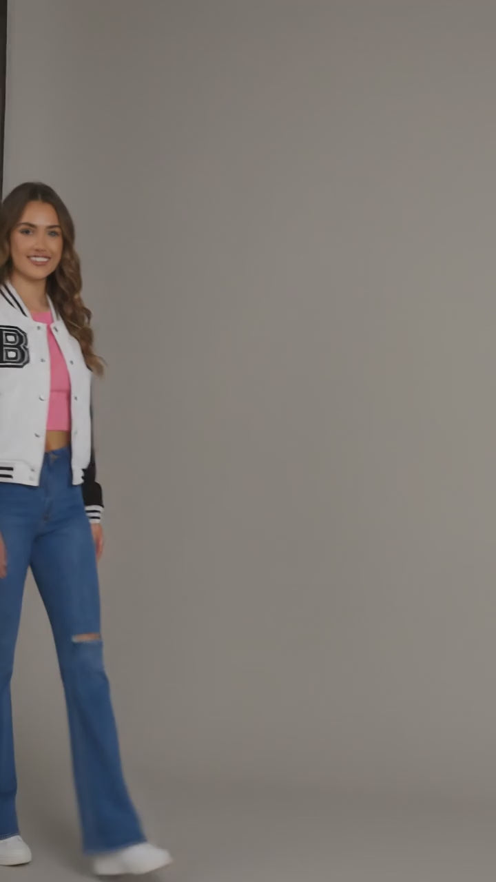Noir & Blank Women’s Varsity Jacket