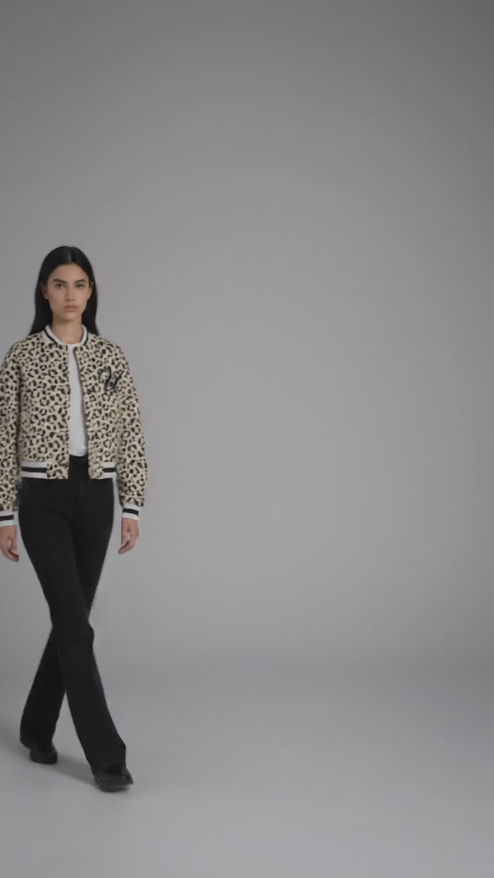 Printed Women’s Street Style Varsity Jacket