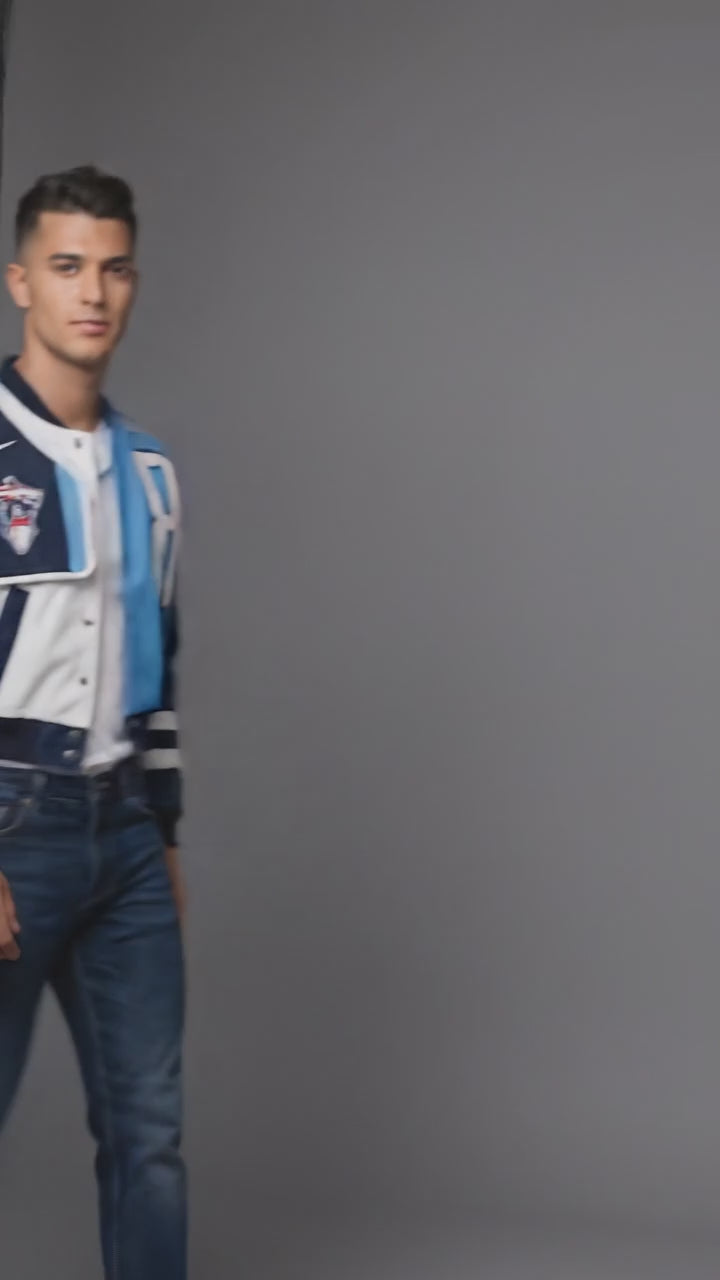 Men’s Retro Streetwear Varsity Jacket – Hip Hop Letterman Patch Style